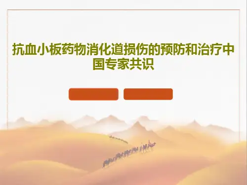抗血小板药物消化道损伤的预防和治疗中国专家共识共73页文档