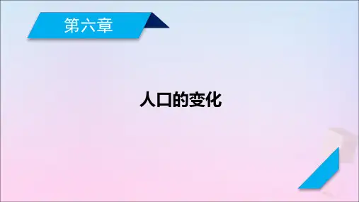 2021高考地理一轮复习第6章人口的变化第1讲人口的数量变化和人口的合理容量课件新人教版