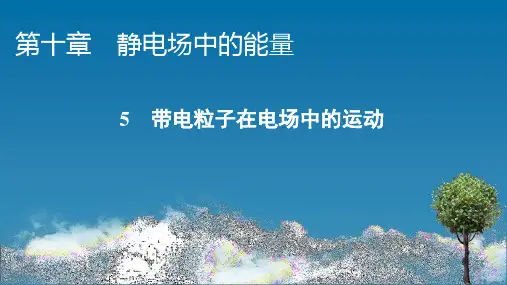 人教版高中物理必修第3册 第10章 5 带电粒子在电场中的运动