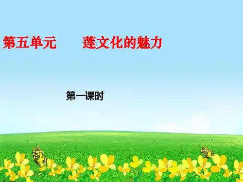 【初中语文】新人教版八年级语文上册第五单元综合性学习《莲文化的魅力》ppt课件