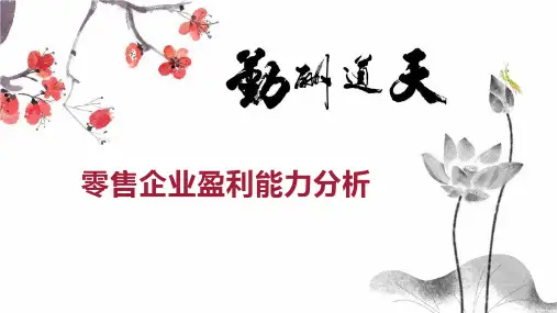 零售企业盈利能力分析
