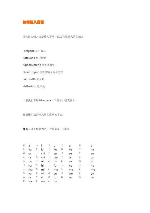 日语输入法