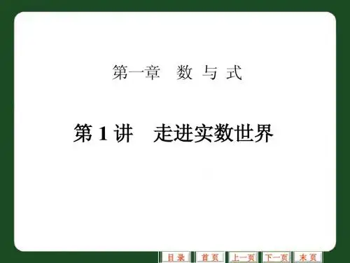 第1讲走进实数世界复习课件