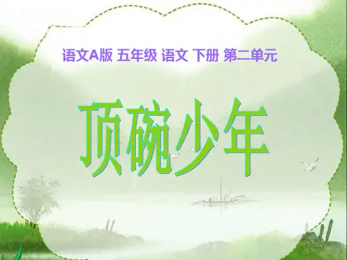 《顶碗少年》课件(语文A版小学语文五年级下册课件)