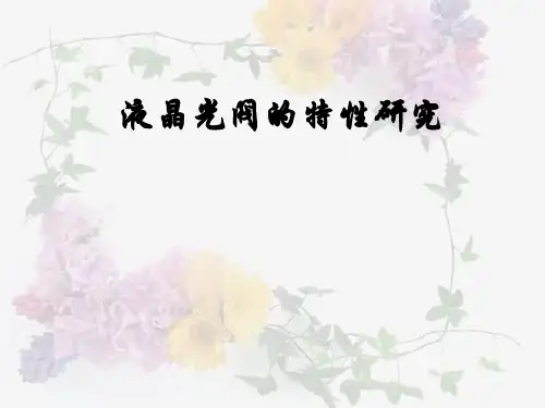液晶光阀的特性研究