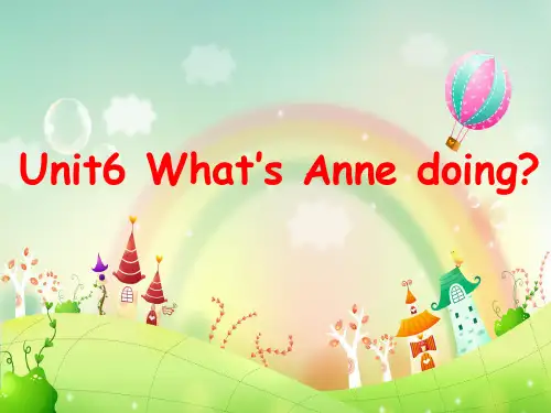 四年级英语下册课件-Unit 6 What's Anne doing（82）-湘少版