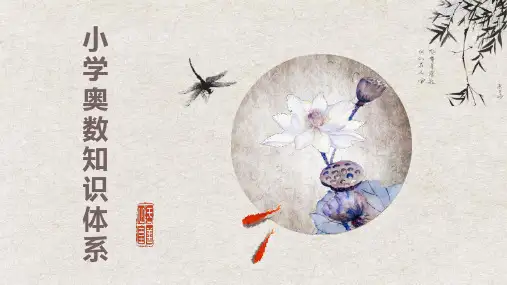 小学奥数知识体系PPT