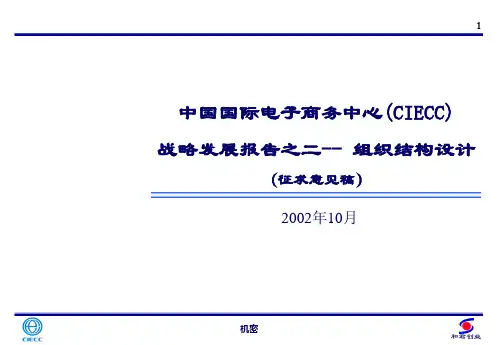 战略发展报告之二——组织结构设计