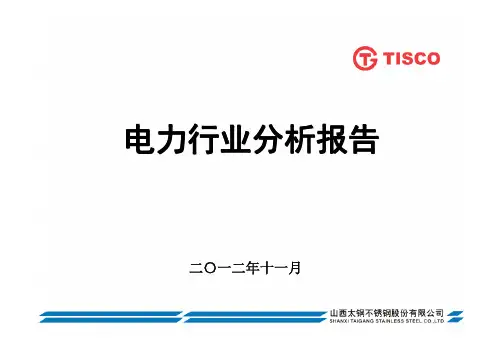 电力行业分析报告2013