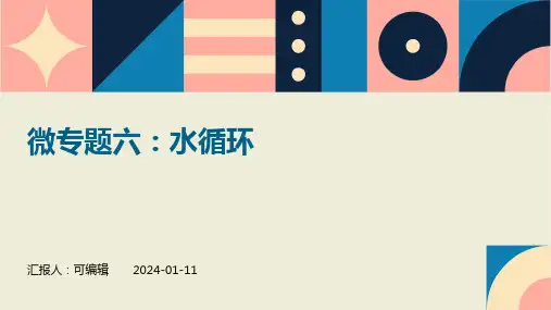 高考二轮复习地理微专题突破课件微专题六水循环通用课件