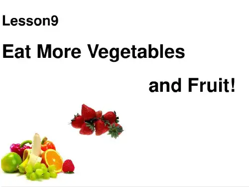 六年级英语下册课件-Lesson 9 Eat More Vegetables and Fruit!（28）-冀教版