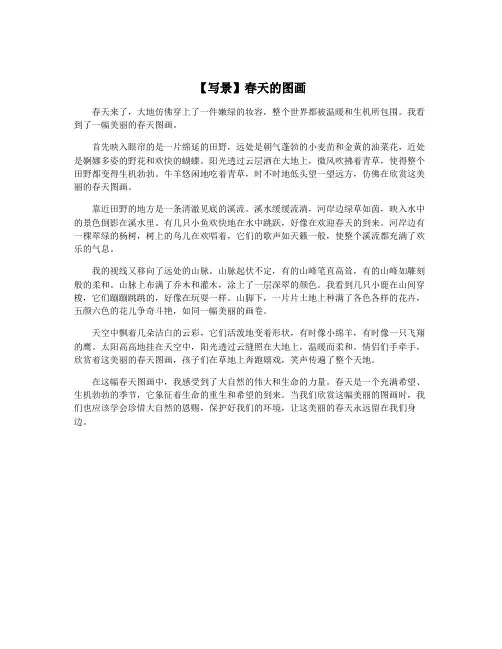 【写景】春天的图画