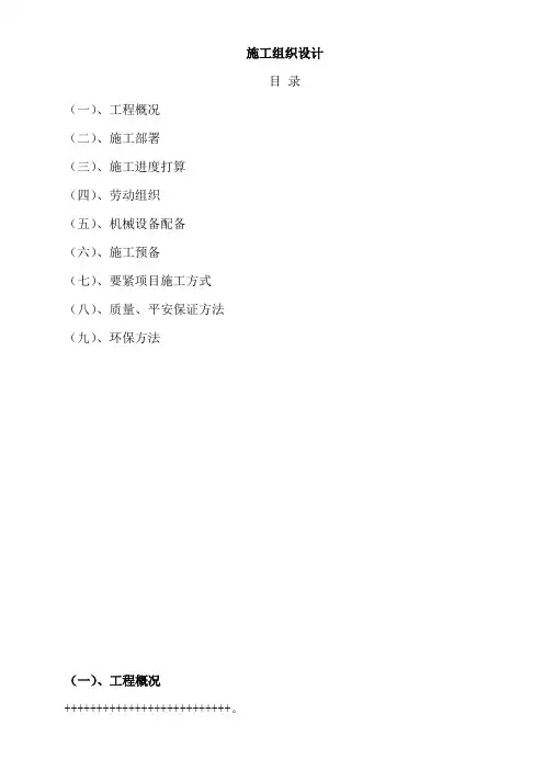 PU硅胶球场施工组织设计