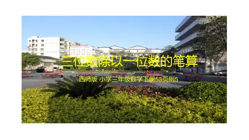 三年级下册数学三位数除以一位数的竖式计算西师大版 (4)