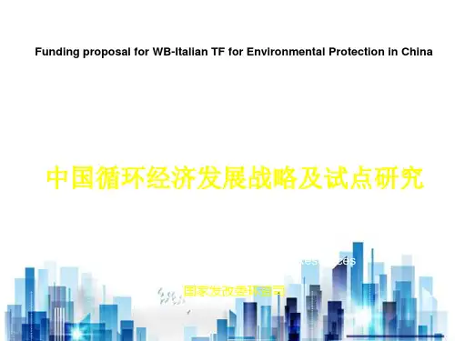 我国循环经济发展战略与试点研究(ppt 42页)PPT学习课件