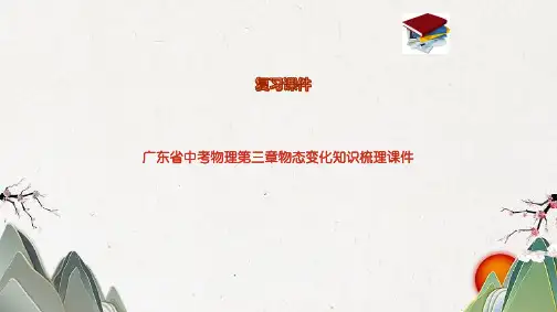 广东省中考物理第三章物态变化知识梳理课件