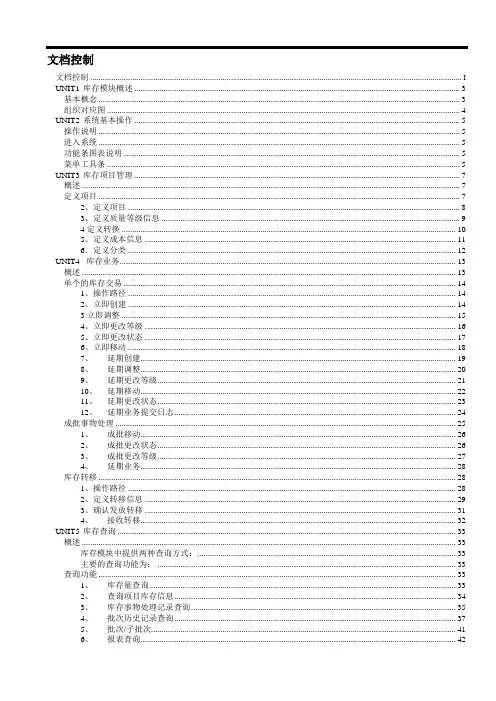 ORACLE_EBS_OPM标准功能培训-OPM库存