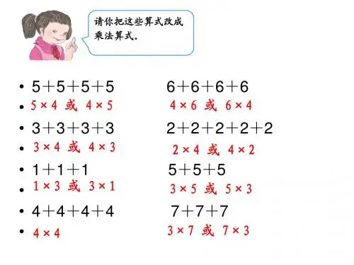 5的乘法口诀