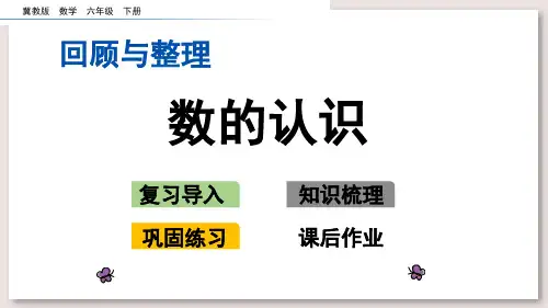 冀教版六年级数学下册-数的认识课件