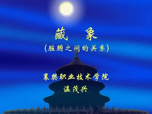 脏腑之间的关系PPT课件