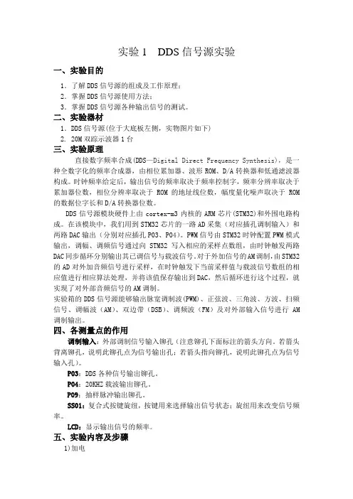通信原理实验报告