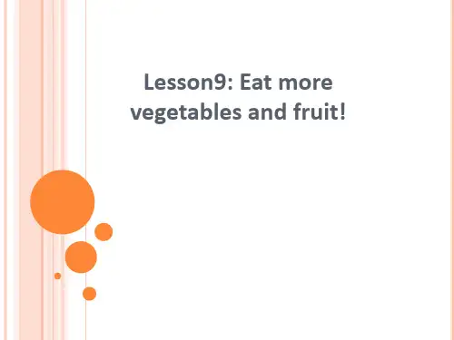 六年级英语下册课件-Lesson 9 Eat More Vegetables and Fruit!（59）-冀教版