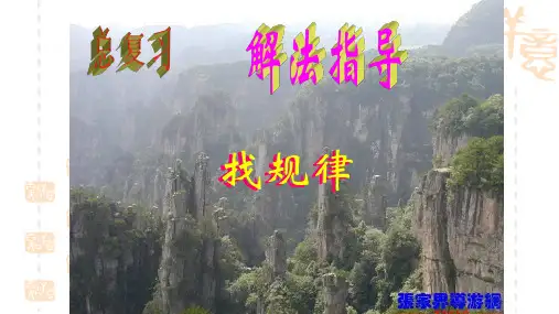 中考数学复习找规律2课件