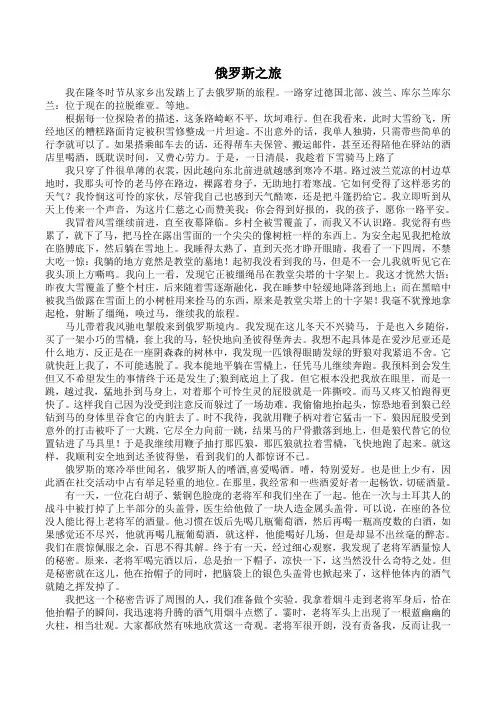 俄罗斯之旅