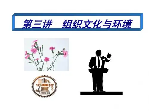 上海交通大学网络教育学位考试-现代管理学(内部)第三讲 组织文化与组织环境