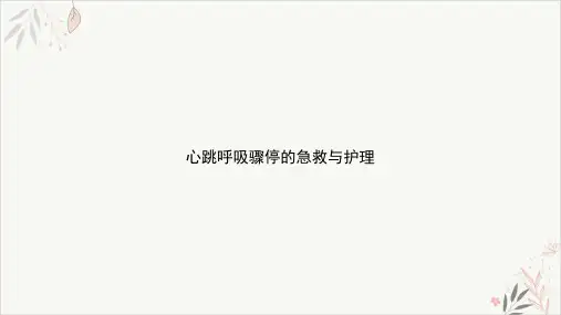心跳呼吸骤停的急救与护理课件-PPT