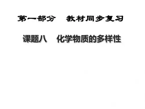 化学物质的多样性 PPT教学课件 陕教版