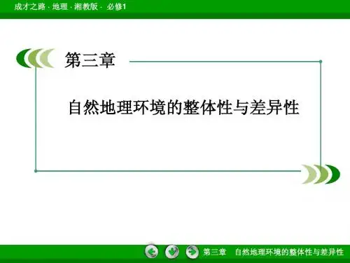 3-1自然地理要素变化与环境变迁