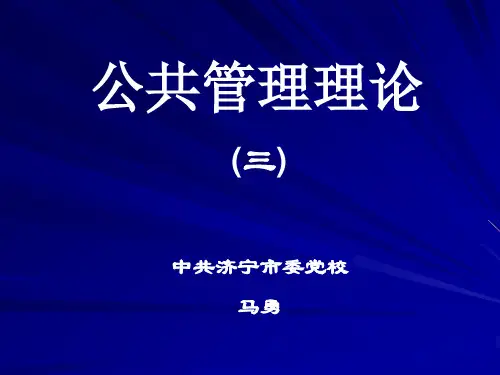 公共政策的制定、执行与评估