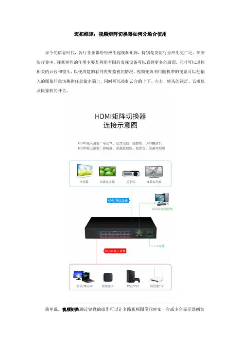 迈拓维矩：视频矩阵切换器如何分场合使用