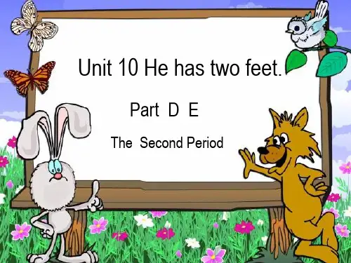 湘少版Unit10Hehastwofeet第二课时课件