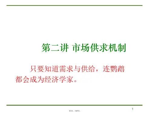 2-市场供求理论
