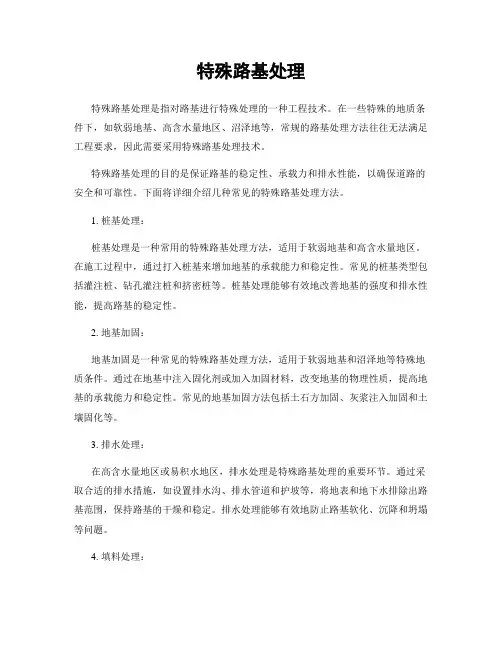 特殊路基处理