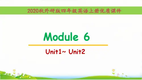 外研版[三起点]英语四年级上册Module6单元全套优质课件