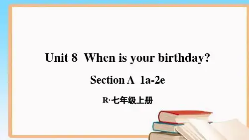 最新人教版初中七年级英语上册集体备课第八单元Unit 8 教学课件PPT