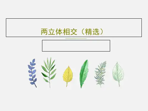 两立体相交(精选)共87页PPT