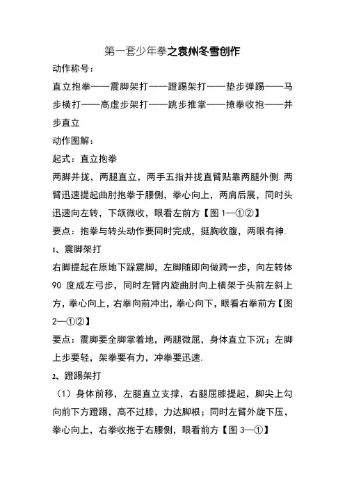 少年拳(第一套)图解