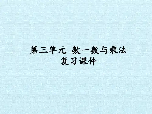二年级上册数学精品课件：数一数与乘法(北师大版)