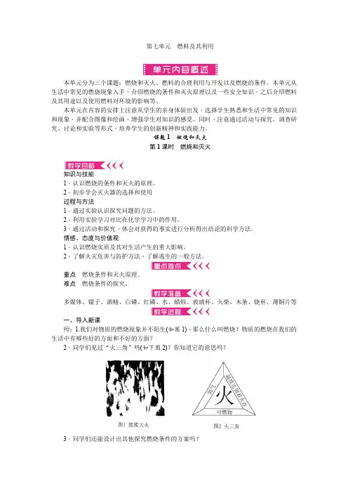 九年级化学上册(人教版)课件-第七单元 燃料及其利用