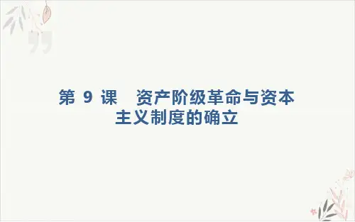 《资本主义制度的确立》PPT课件历史教材1