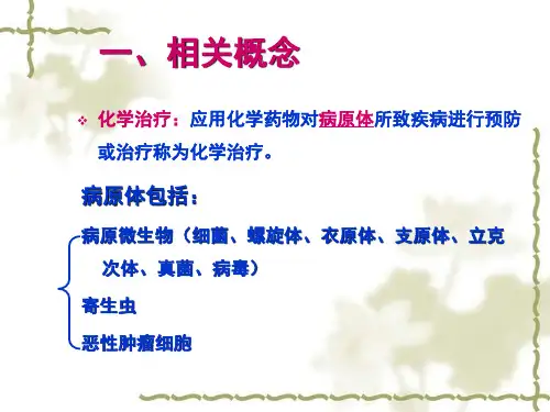 抗菌药物概论课 PPT件