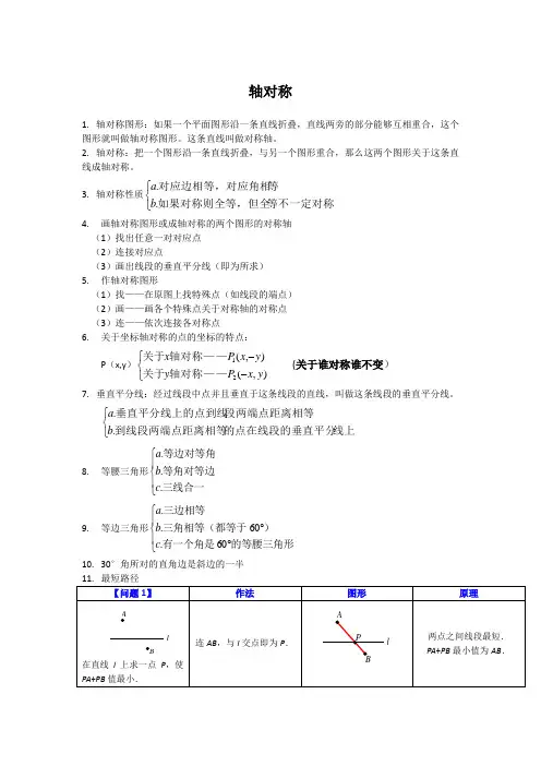 轴对称知识点
