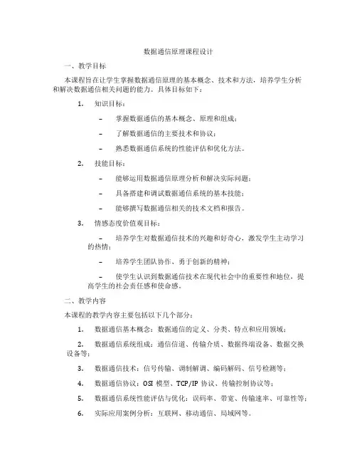 数据通信原理课程设计