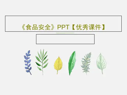 《食品安全》PPT【优秀课件】共46页
