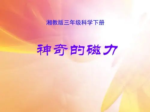 《神奇的磁力》磁铁的奥秘 PPT实用课件3