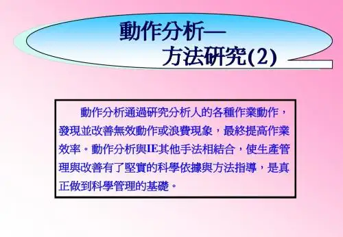 动作分析—方法研究(2)